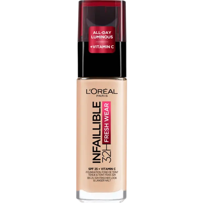 L'ORÉAL PARIS   Foundation Infaillible 32H Fresh Wear, 20 Ivory, LSF 25 30 ml