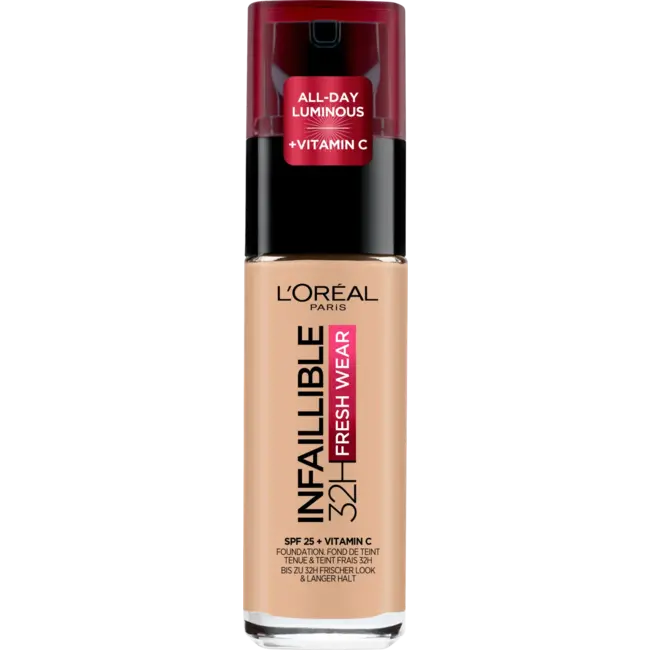 L'ORÉAL PARIS   Foundation Infaillible 32H Fresh Wear, 120 Vanille, LSF 25 30 ml
