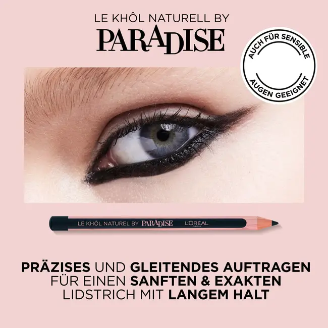 L'ORÉAL PARIS Eyeliner Le Khôl Naturell By Paradise Midnight 01 Black