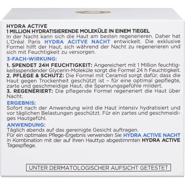 L'ORÉAL PARIS Nachtcrème Hydra Active 3 50 ml