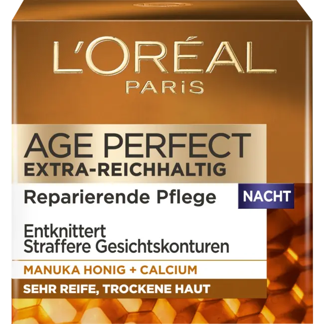 L'ORÉAL PARIS Nachtcrème AGE PERFECT Extra Rijk Manukahoning 50 ml