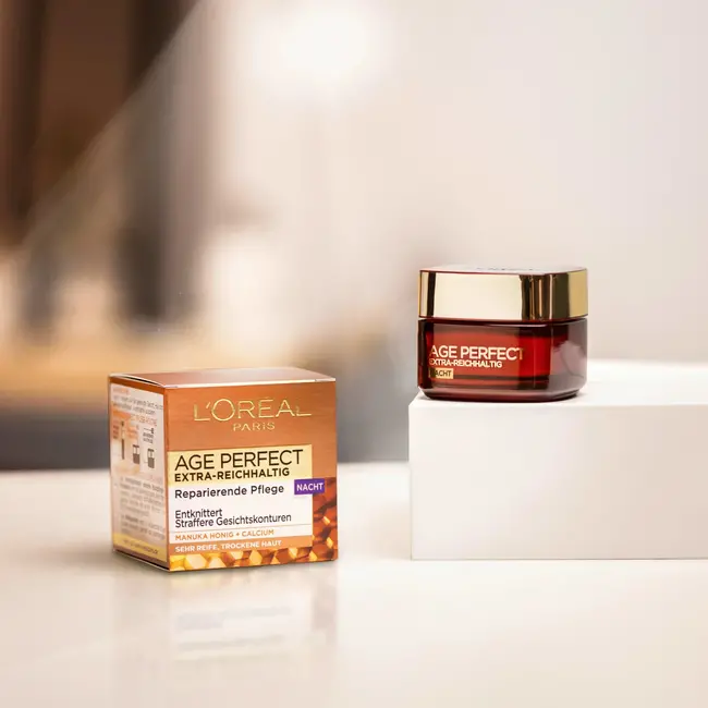 L'ORÉAL PARIS Nachtcrème AGE PERFECT Extra Rijk Manukahoning 50 ml