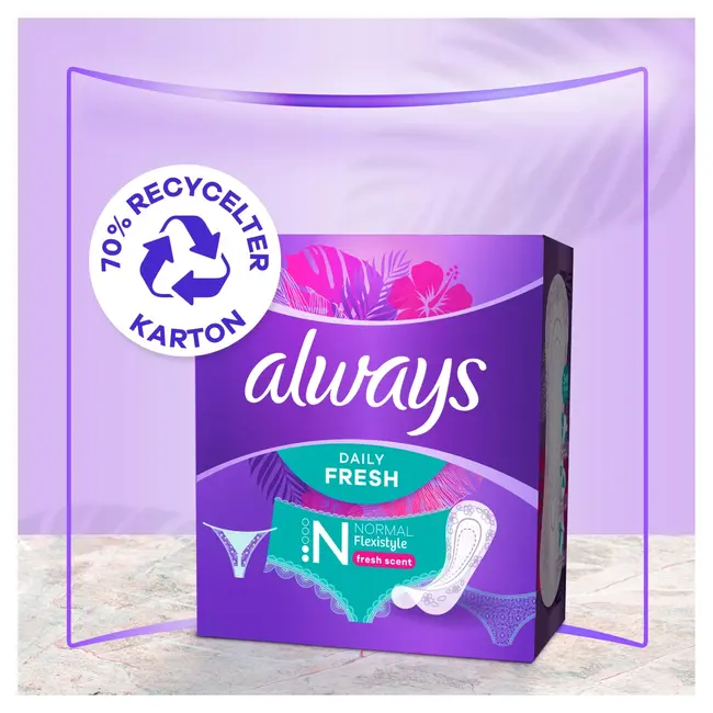 always Inlegkruisjes Daily Fresh Normal Flexistyle Met Frisse Geur Bigpack 54st