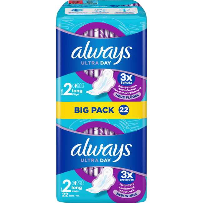 always Ultra Maandverband Long Met Vleugels Bigpack 22st