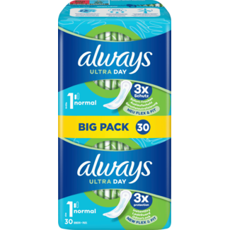 always always Ultra Maandverband Normal Bigpack 30st