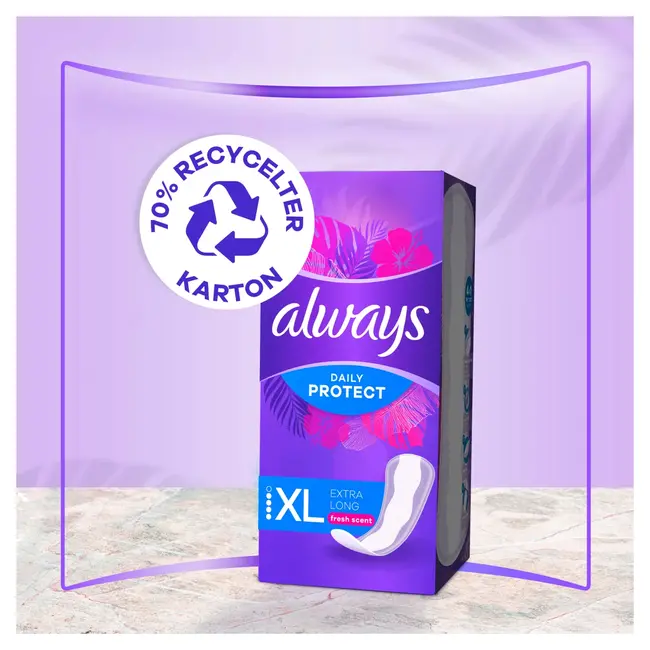 always Inlegkruisjes Daily Protect Extra Long Met Frisse Geur Bigpack 40 St