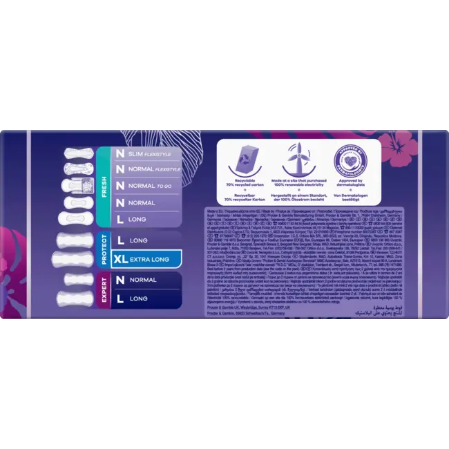 always Inlegkruisjes Daily Protect Extra Long Met Frisse Geur Bigpack 40 St