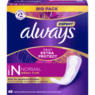 always always Inlegkruisjes Daily Extra Protect Normal Bigpack 48st