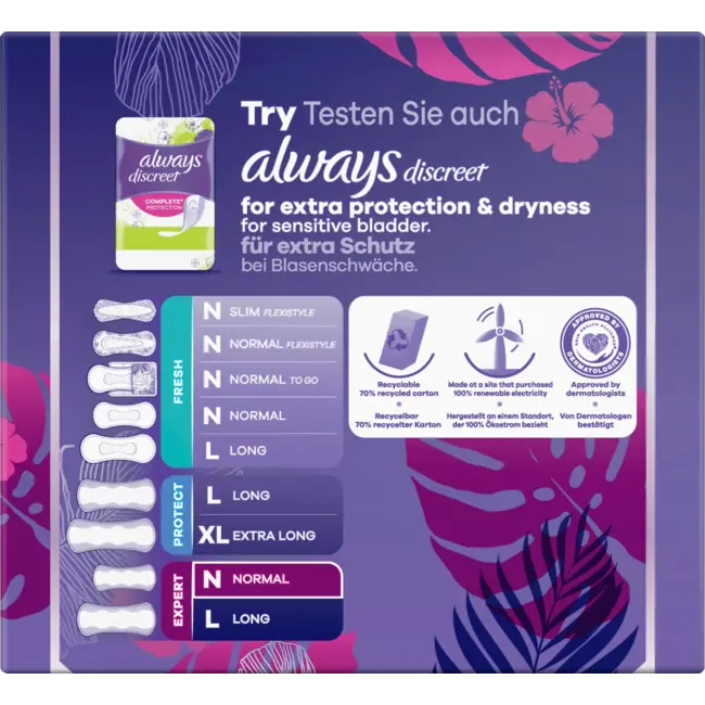 always Slipeinlagen Daily Extra Protect Normal Bigpack 48 St