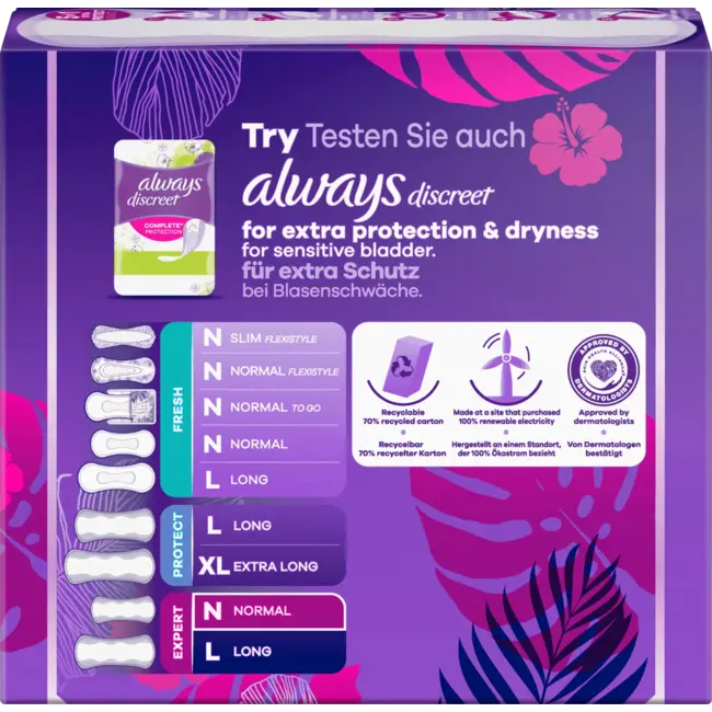 always Slipeinlagen Daily Extra Protect Normal Bigpack 48 St