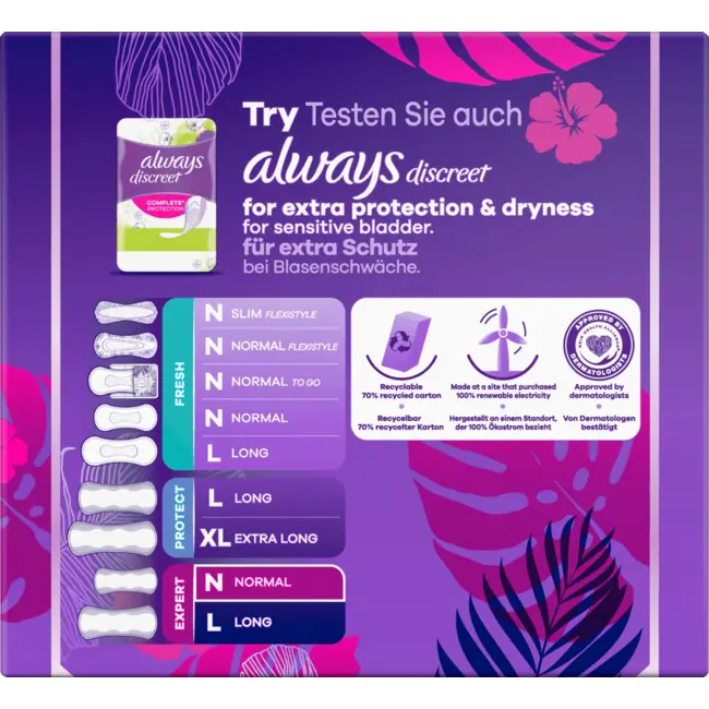 always Slipeinlagen Daily Extra Protect Normal Bigpack 48 St