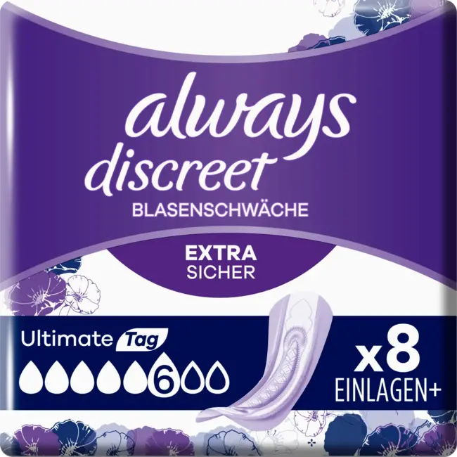 always Discreet Inlegkruisjes Incontinentie Ultimate Day 8 St