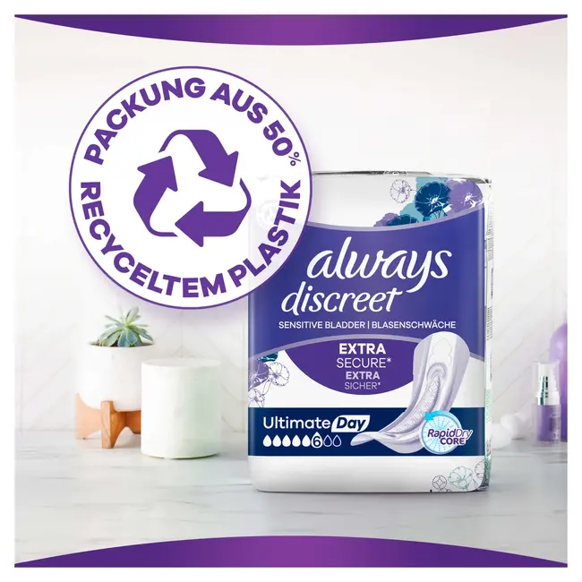 always Discreet Inlegkruisjes Incontinentie Ultimate Day 8 St