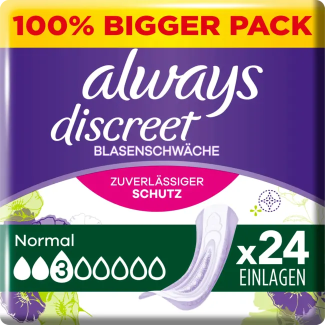 always Discreet Inlegkruisjes Incontinentie Normaal Big Pack 24st