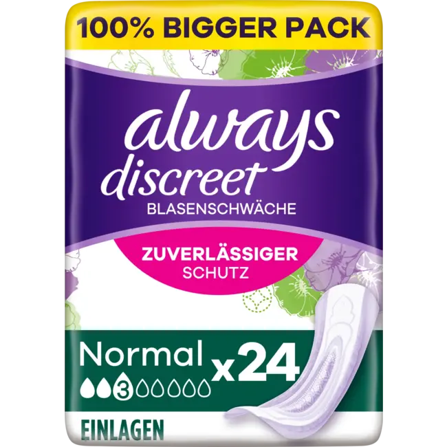 always Discreet Inlegkruisjes Incontinentie Normaal Big Pack 24st