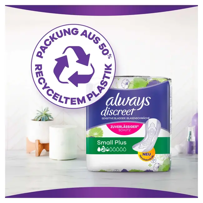 always Discreet Inlegzolen Incontinentie Small Plus 16 St