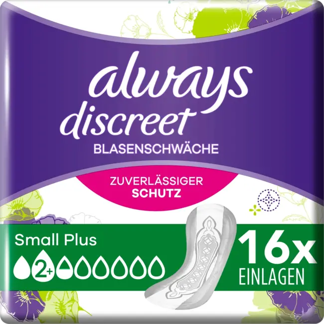 always Discreet Inlegzolen Incontinentie Small Plus 16 St