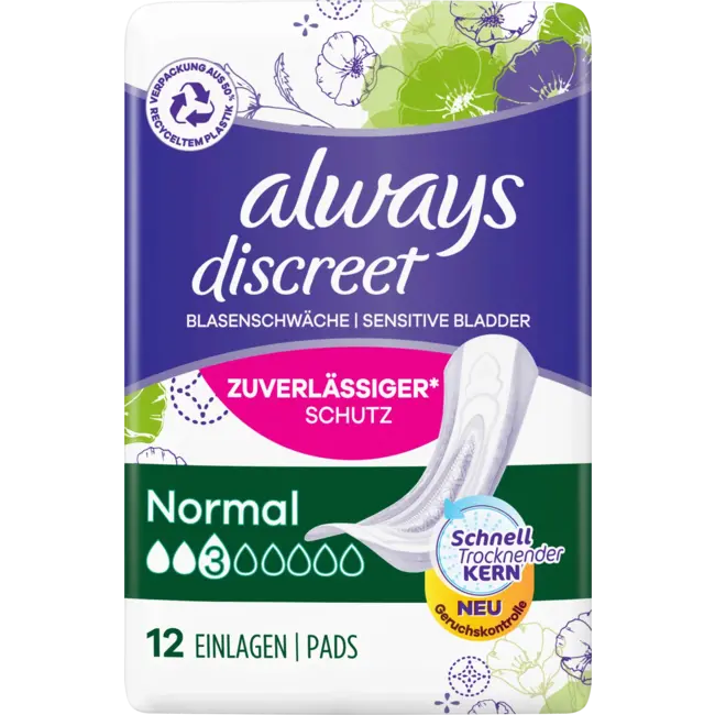always Discreet Inlegkruisjes Incontinentie Normaal 12st