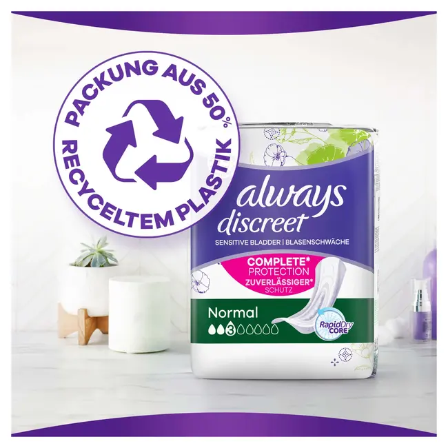 always Discreet Inlegkruisjes Incontinentie Normaal 12st