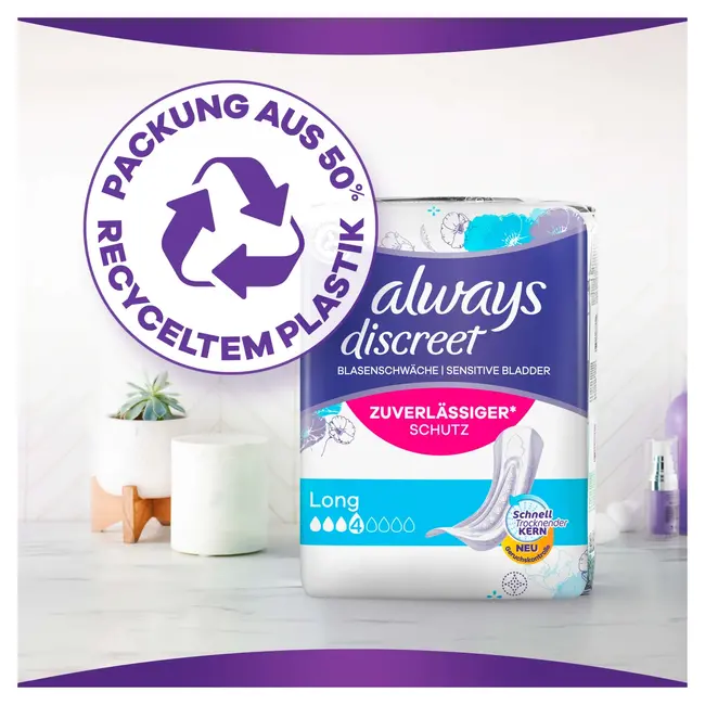 always Discreet Inlegkruisjes Incontinentie Long Big Pack 20st