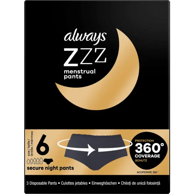 always Menstruatie Onderbroeken Maat S/M 3st