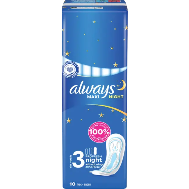 always Maxi Maandverband Profresh Night 10st