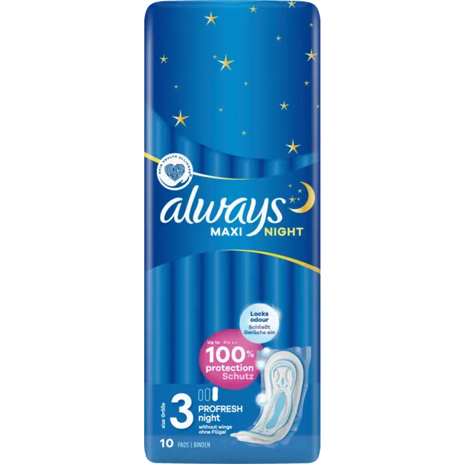 always Maxi Maandverband Profresh Night 10st
