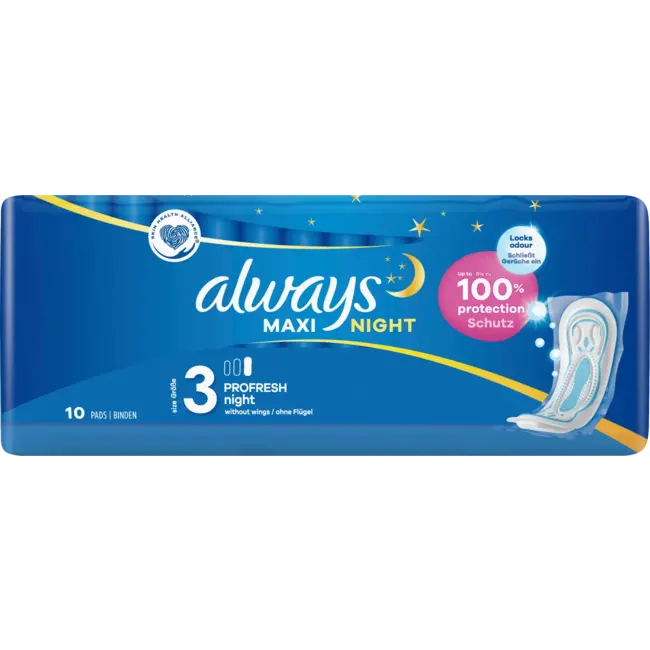 always Maxi Maandverband Profresh Night 10st