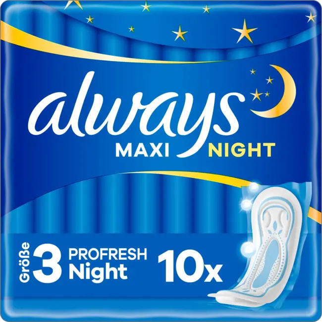 always Maxi Maandverband Profresh Night 10st