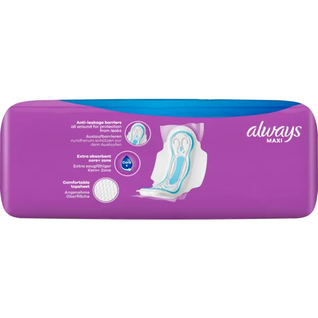 always Maxi Maandverband Long Met Vleugels 14 St