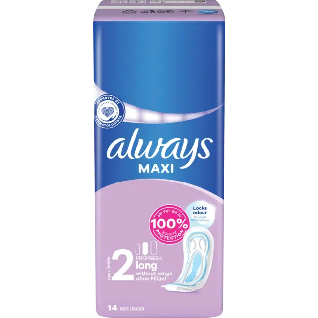 always Maxi Maandverband Profresh Long 14st