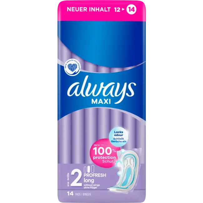 always Maxi Maandverband Profresh Long 14st