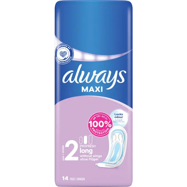 always Maxi Maandverband Profresh Long 14st