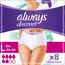 always Discreet Incontinentie Onderbroeken Gr. L Plus 8 St