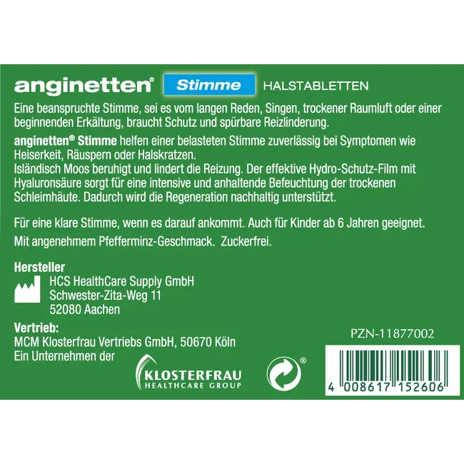 anginetten Zuigtabletten Stem Pepermunt 24 St