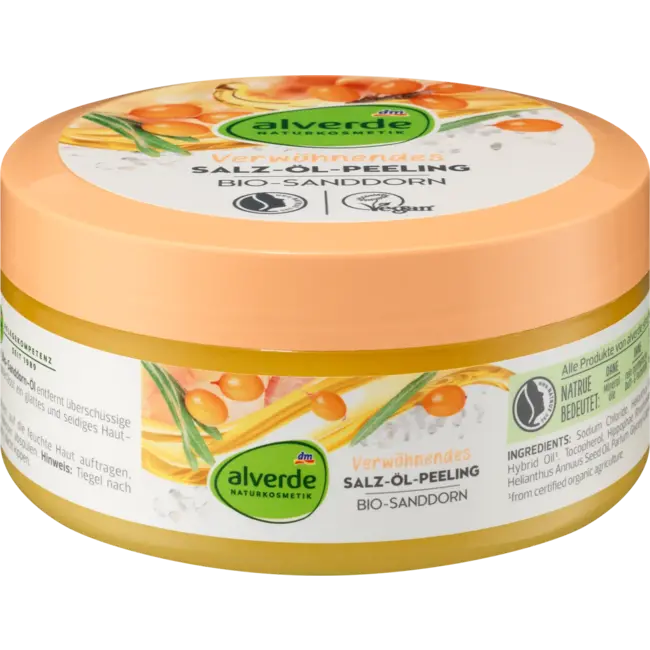 alverde NATURKOSMETIK Verwennende Zout-olie-peeling 250 g