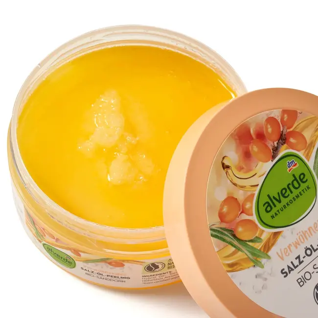 alverde NATURKOSMETIK Verwennende Zout-olie-peeling 250 g