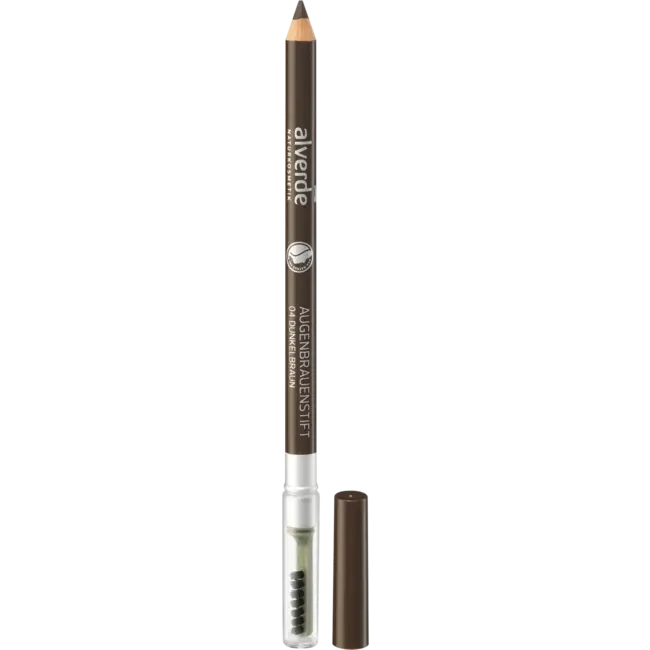alverde NATURKOSMETIK Wenkbrauwpotlood 04 Donkerbruin 1.1 g