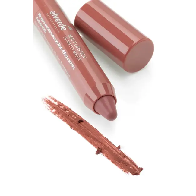 alverde NATURKOSMETIK Lippenstift Matt 75 Pretty Mauve 3.7 ml