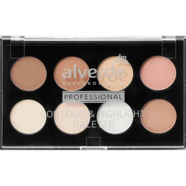 alverde NATURKOSMETIK Contour & Highlight Palette Professional 8 g