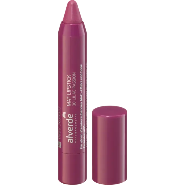 alverde NATURKOSMETIK Lippenstift Mat 30 Lilac Passion 4 ml