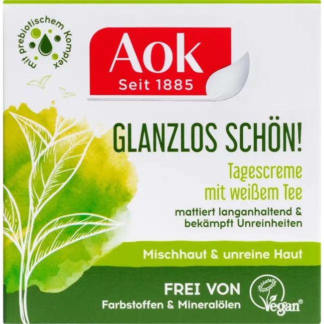 AoK Gezichtscrème Matterend Met Witte Thee 50 ml