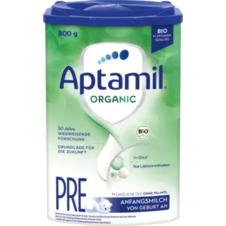 Aptamil Aptamil Beginmelk Pre Organic Vanaf De Geboorte