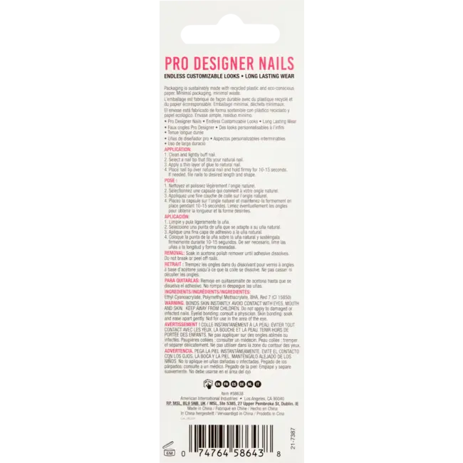 ARDELL Kunstnagels Eco Mani Nude 30 St