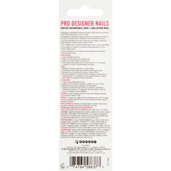 ARDELL Kunstnagels Eco Mani French Ombre 30 St