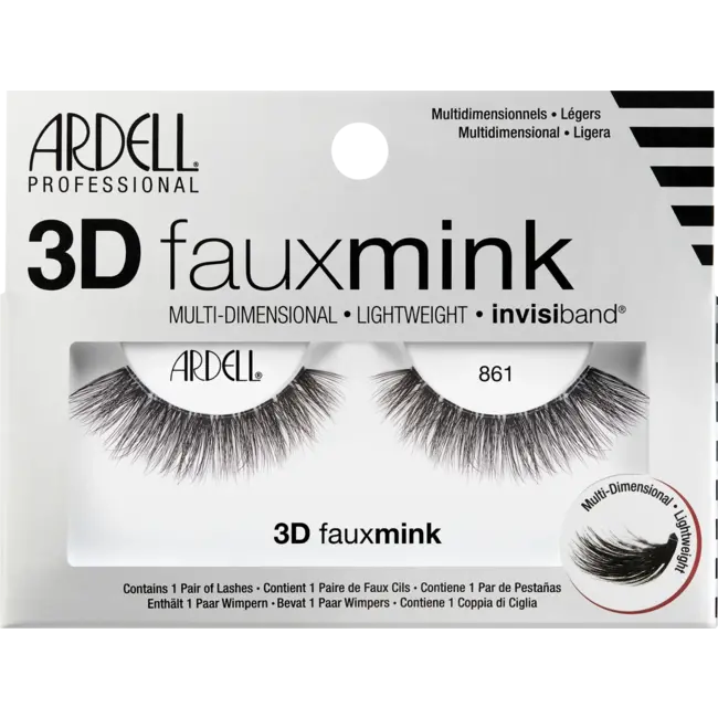 ARDELL Kunstwimpers 3D Faux Mink 861 (1 Paar) 2 St