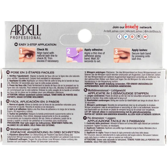 ARDELL Kunstwimpers 3D Faux Mink 861 (1 Paar) 2 St