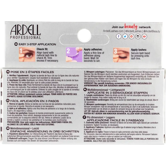 ARDELL Kunstwimpers 3D Faux Mink 859 (1 Paar) 2 St