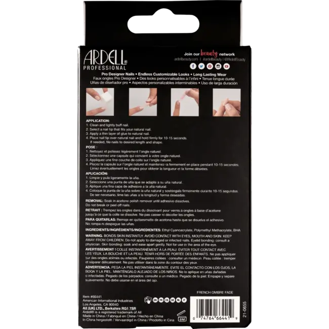 ARDELL Kunstnagels Nail Addict French Ombre Fade 24 St