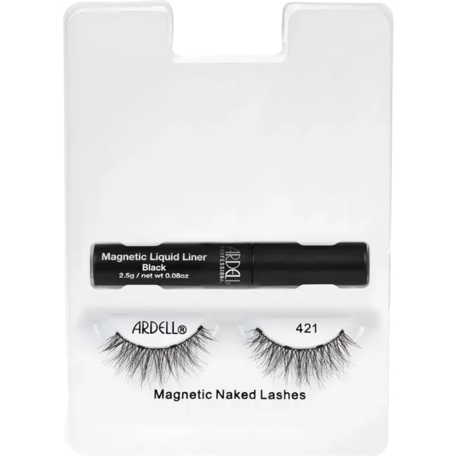 ARDELL Künstliche Wimpern 421 Magnetic Naked (1 Paar) + Eyeliner Liquid Magnetic Black 1 St